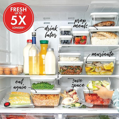 ZWILLING Fresh & Save Glass Vacuum Gratin Dish, Airtight Food Storage Container