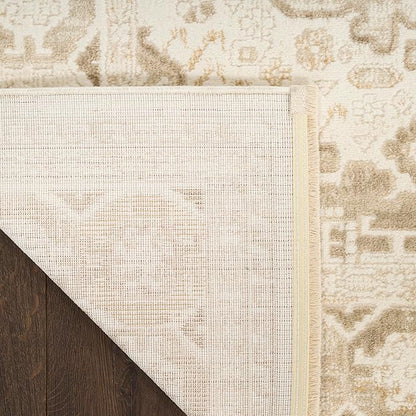 Nourison Home Pardis Ivory Beige 7'10" x 9'10" Area Rug - Easy Clean, Non Shedding, Bed Room, Living Room, Dining Room, Kitchen (8' x 10')
