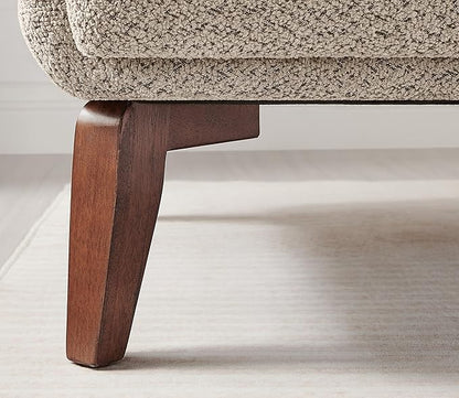 Oversized Accent Chair Modern Boucle Armchair for Living Room- 37" Wide Accent Chair with Solid Wood Legs, Camel Upholstered Lounge Chair for Bedroom & Office, Cozy Reading Chair (Easy Assembly)