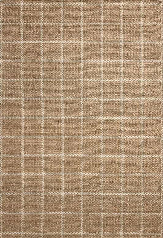 Loloi Chris Loves Julia Fletcher Collection FLE-01 Natural/Ivory 2'-3" x 3'-9", .37" Pile Height, Runner Rug