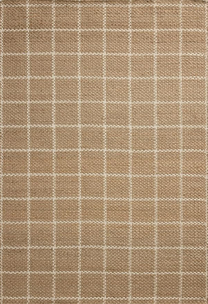 Loloi Chris Loves Julia Fletcher Collection FLE-01 Natural/Ivory 5'-0" x 7'-6", .37" Pile Height, Area Rug