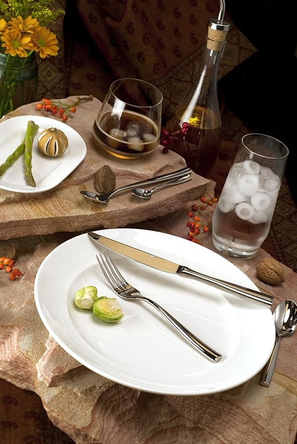 Fortessa Lucca 18/10 Stainless Steel Flatware Iced Tea Spoon, Set of 12