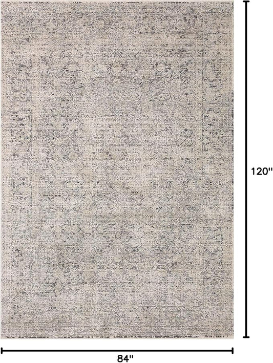 Loloi Amber Lewis Alie Collection ALE-01 Stone/Mist 7'-10'' x 10', .13'' Pile Height, Area Rug