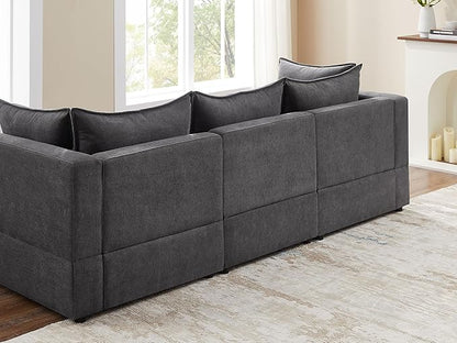 VANOMi Modular Sectional Sofa, 6 Seater Sleeper Sectional Sofa Modular Sectional Couch for Living Room, Sofa Bed-M