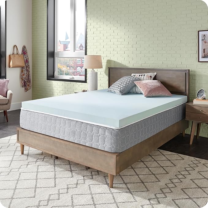 Sealy Dreamlife 3” Gel Memory Foam Full Mattress Topper with SealyComfort Gel Foam, 1 Year Limited Warranty, Made in The USA