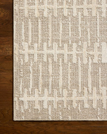 Loloi Amber Lewis Bexley Collection BEX-02 Taupe/Natural 9' x 13' Area Rug Neutral, Textured, Living, Bedroom, Dining, Carpet