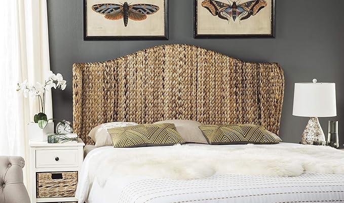 SAFAVIEH Home Collection Nadine Natural Winged Headboard, King