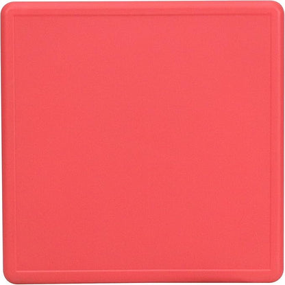 Flash Furniture Wren 24'' Square Red Plastic Height Adjustable Activity Table