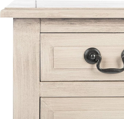 SAFAVIEH Home Collection Primrose Greige 3-Drawer Console Table