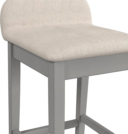 Hillsdale Furniture Maydena Wood Counter Height Stool, Distressed Gray