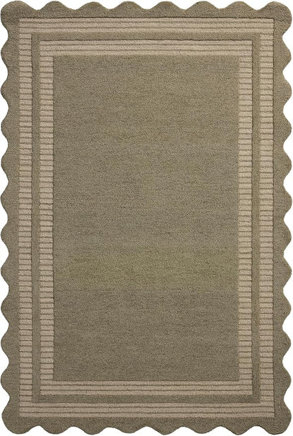 Loloi Chris Loves Julia Scottie Collection SCO-01 Olive/Pebble 8'-6" x 11'-6", .87" Pile Height, Area Rug