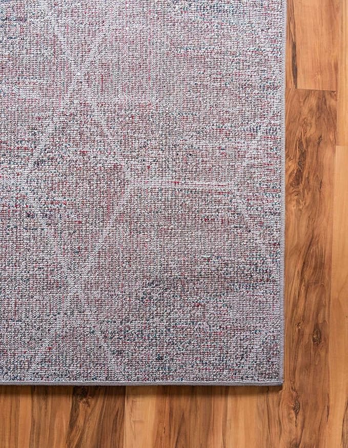 Unique Loom Trellis Frieze Collection Area Rug - Geometric (3' 3" x 5' 3", Blue Multi/ Ivory)