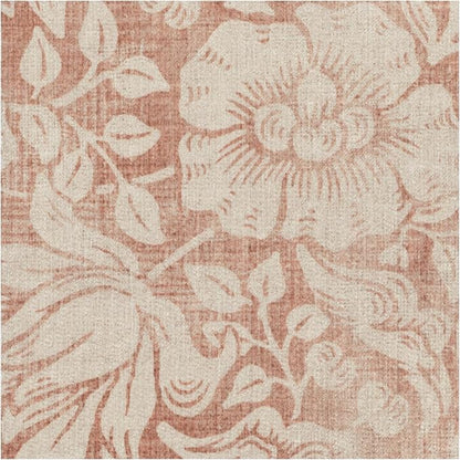RUGGABLE x Morris & Co Washable Runner Rug – Mallow Rust Red 2.5x10, Stain-Resistant, Non-Slip Hallway Runner – Machine Washable Rug for Hallway, Entryway, Living Room & Kitchen–with Cushioned Pad
