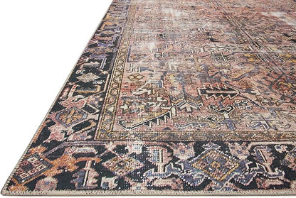 Loloi Chris Loves Julia Jules Collection JUL-02 Terracotta/Multi 3'-6'' x 5'-6'', .13" Pile Height, Accent Rug