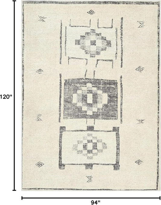Livabliss x Becki Owens Solana Medallion Area Rug, 7'10" x 10', Taupe/Cream