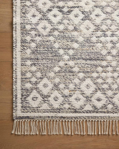 Loloi Angela Rose Rivers Collection RIV-01 Denim/Ivory 5'-0" x 7'-6" Reversible Area Rug