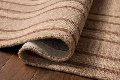 Loloi Chris Loves Julia Alfie Collection ALF-01 Blush/Rose 2'-6" x 7'-6" Runner Rug Wool Neutral Living Bedroom Dining Carpet