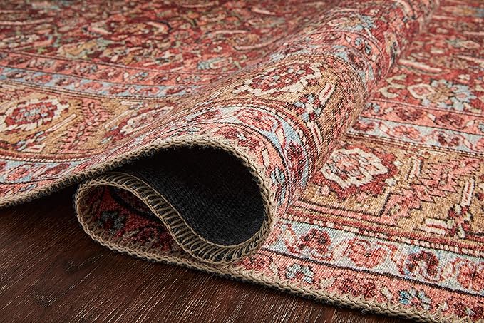 Loloi Loren Collection LQ-06 Red/Multi 7'-6" x 9'-6" Area Rug