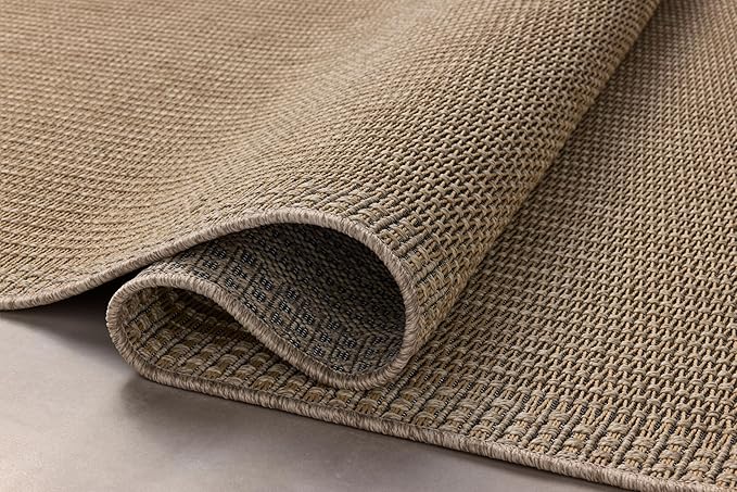 Loloi Chris Loves Julia Providence Collection PRC-02 Natural/Sand 8'-6" x 12', .12" Pile Height, Indoor/Outdoor Area Rug