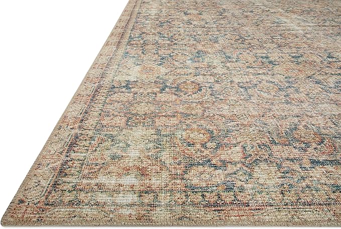 Loloi Angela Rose Aubrey Collection AUB-01 Navy/Multi 8'-3" x 11'-3", .19" Pile Height, Area Rug