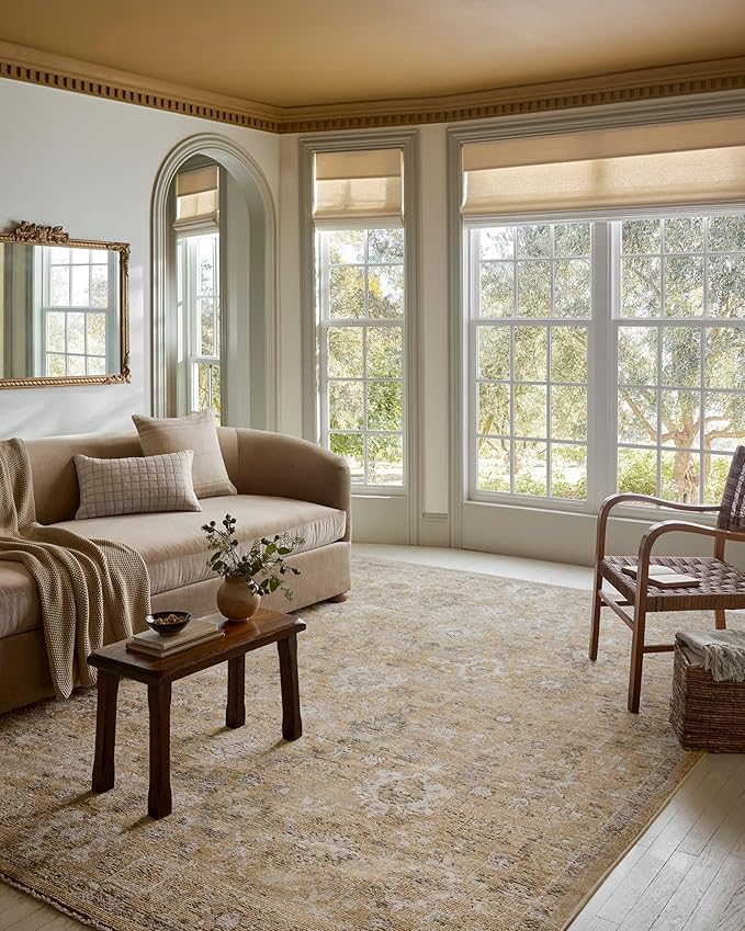 Loloi Magnolia Home by Joanna Gaines Pace Collection PAC-07 Sunset/Stone 2'-6" x 12'-0" Runner Rug