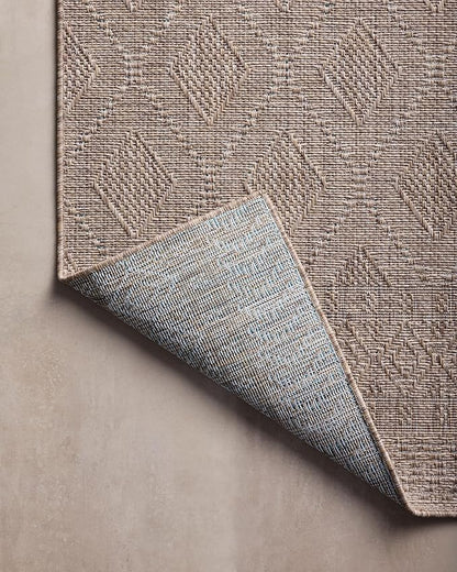 Loloi Amber Lewis Topanga Collection TOP-06 Natural/Mist 6'-7" x 9'-4" Indoor/Outdoor Area Rug