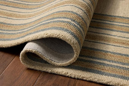 Loloi Chris Loves Julia Alfie Collection ALF-05 Natural/Multi 2'-3" x 3'-9" Accent Rug Wool Neutral Living Bedroom Dining Carpet