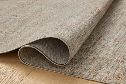 Loloi Chris Loves Julia Ida Collection IDA-05 Spa/Sunrise 2'-7" x 8'-0", .19" Pile Height, Runner Rug
