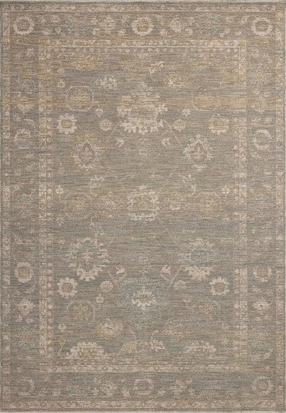 Loloi Chris Loves Julia Louisa Collection LOI-04 Lagoon/Ivory 2'-7" x 14', .38" Pile Height, Runner Rug