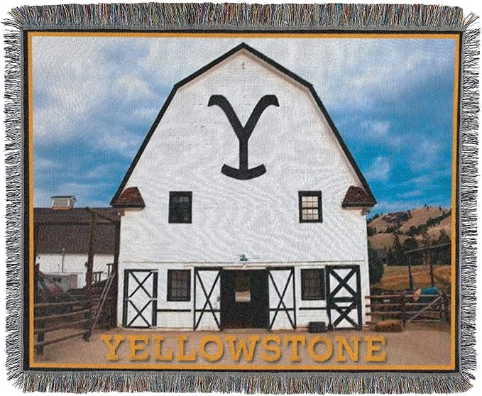 Northwest Yellowstone Woven Tapestry Throw Blanket, 48" x 60", Dutton Barn