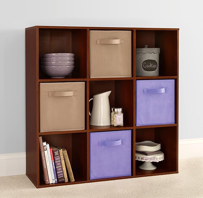 ClosetMaid 4105 Cubeicals Organizer, 9-Cube, Dark Cherry
