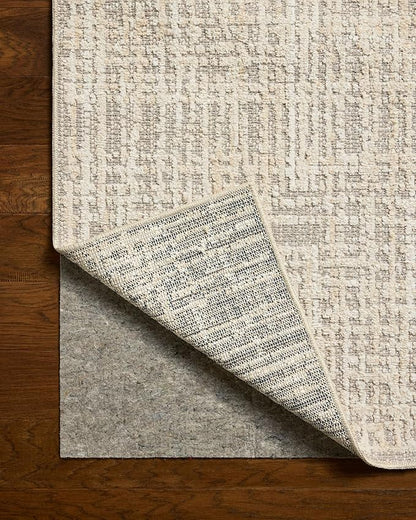Loloi Amber Lewis Bexley Collection BEX-07 Natural/Dove 5'-0" x 7'-6" Area Rug Neutral, Textured, Living, Bedroom, Dining, Carpet