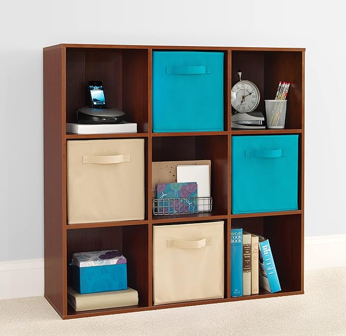 ClosetMaid 4105 Cubeicals Organizer, 9-Cube, Dark Cherry