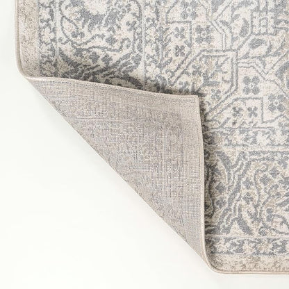 JONATHAN Y Vintage Medallion Indoor Area Rug Cream 3X5, Modern Boho for Living Room, Bedroom, Kitchen, Office, Easy-Cleaning, High Traffic, Pet-Friendly, Non-Shedding MDP100C-3