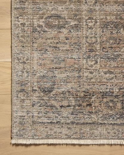 Loloi Amber Lewis Molly Collection MOL-04 Navy/Blush 2'-7" x 7'-9" Low Pile Runner Rug