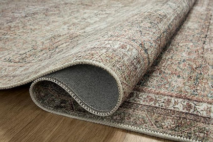 Loloi Chris Loves Julia Jules Collection JUL-09 Ink/Terracotta 2'-6'' x 9'-6'', .13" Pile Height, Runner Rug