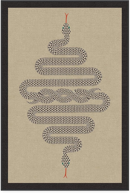 RUGGABLE x Jonathan Adler Washable Modern Area Rug – Venom Neutral 4x6, Stain-Resistant, Non-Slip – Medium Machine Washable Rugs for Living Room, Bedroom, Hallway, Entryway & Office–with Standard Pad
