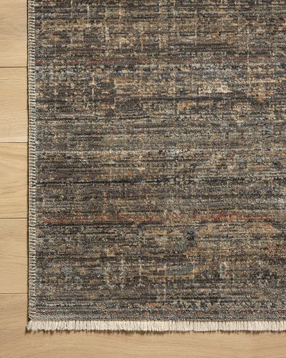 Loloi Amber Lewis Molly Collection MOL-05 Lagoon/Natural 9'-6" x 13'-6" Low Pile Area Rug