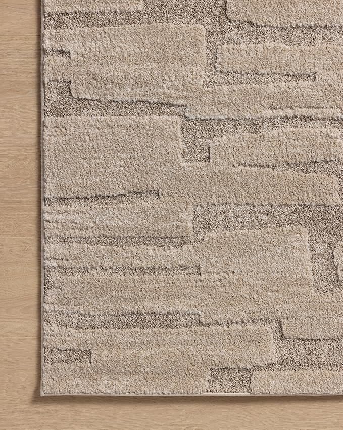 Loloi Amber Lewis Monty Collection MOT-04 Taupe/Beige 9'-2" x 13', .50" Pile Height, Area Rug