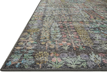 Loloi Rifle Paper Co. Maison Collection MAO-07 Charcoal 8'-4" x 11'-6", .19" Pile Height, Area Rug