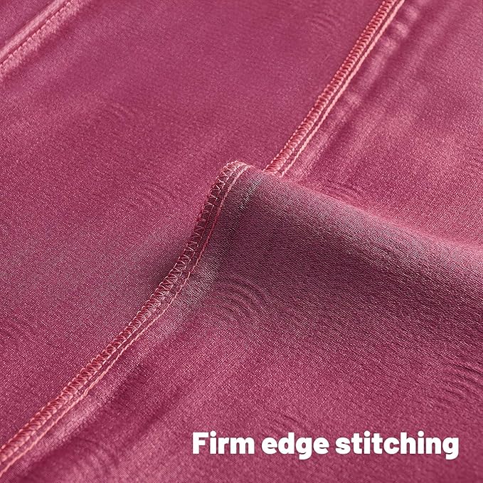 FUTEI Hot Pink Chenille Decorative Throw Pillow Covers 16x16 Inch Set of 2,Soft Cozy Striped Geometric Patterns Cushion Cases,Modern Home Decor for Couch Bed Living Room