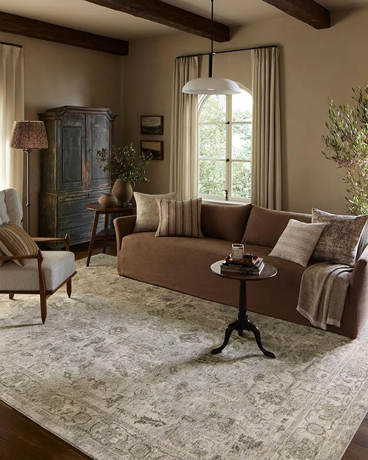 Loloi Amber Lewis Honora Collection HON-06 Grey/Taupe 11'-6" x 15'-6" Area Rug