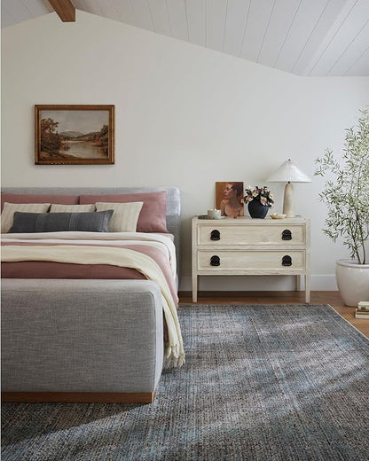 Loloi Angela Rose Ember Collection EMB-09 Denim/Charcoal 7'-10" x 10' Area Rug