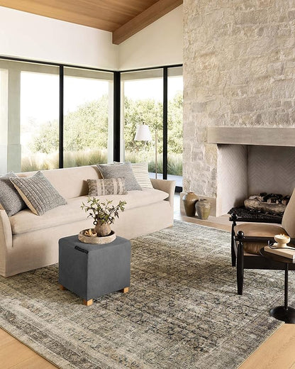 Loloi Amber Lewis Morgan Collection MOG-02 Navy/Sand 8'-3" x 11'-3" 38" Thick Area Rug feat. CloudPile, Neutral, Room Décor, Vintage Inspired, Livingroom, Bedroom, Dining Area