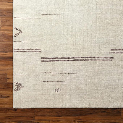 Livabliss x Becki Owens Rivi Moroccan Area Rug , 3'11" x 5'7", Cream/Charcoal