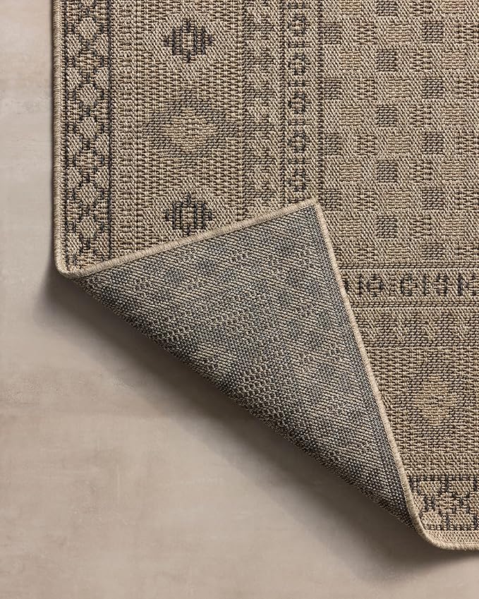 Loloi Chris Loves Julia Providence Collection PRC-07 Dove/Charcoal 5' x 7'-7", .12" Pile Height, Indoor/Outdoor Area Rug