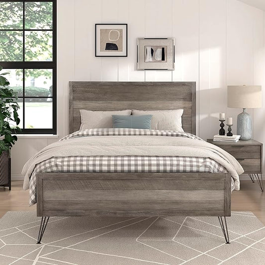 Lexicon Leavitt Panel Bed, Queen, Gray