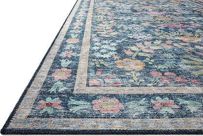 Loloi Rifle Paper Co. Maison Collection MAO-06 Blue/Multi 7'-6" x 9'-6", .19" Pile Height, Area Rug