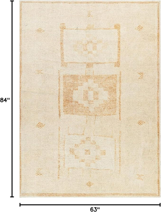Livabliss x Becki Owens Solana Medallion Area Rug , 5'3" x 7', Peach