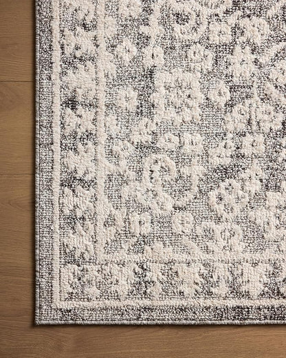 Loloi Magnolia Home by Joanna Gaines Gigi Collection GIG-01 Grey/Ivory 6'-7" x 9'-2" Area Rug
